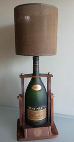 Vintage 3l cognac fles in houten kantelsysteem., Enlèvement, Comme neuf