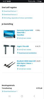 Samsung TV met ophangbeugel nog in verpakking., Ophalen, Zo goed als nieuw