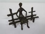 A6499. Bronzen Sculptuur "Dame op Bankje"0, Antiek en Kunst, Ophalen of Verzenden