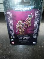 Warhammer 40K Death Guard Plague Marine Icon Bearer, Warhammer 40000, Enlèvement, Figurine(s), Neuf