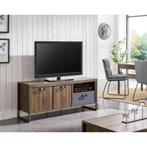 Industrieel tv-meubel, walnootdecor, Nieuw, Minder dan 100 cm, 25 tot 50 cm, 100 tot 150 cm