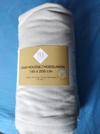 draps housse flanelle 180X200, Ophalen, Hoeslaken of Sloop, Beige, Nieuw