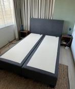 bed kan bezorgd worden 160 bij 200 complete boxspring bed, Tweepersoons, Ophalen of Verzenden, Zo goed als nieuw, 200 cm