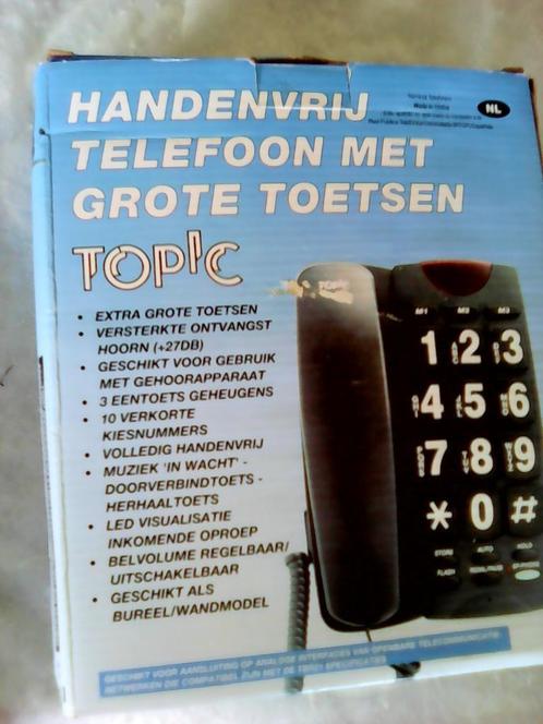 Telefoon met grote toetsen  NIEUW, Telecommunicatie, Vaste telefoons | Niet Draadloos, Ophalen