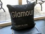 Glamour kussen Swarovski crystals by Philipp Plein 70x70 cm, Gebruikt, Ophalen of Verzenden, Zwart, Vierkant