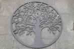 Ronde smeedijzeren levensboom (diameter 80 cm), Tuin en Terras, Tuinwanddecoratie, Nieuw, Ophalen of Verzenden