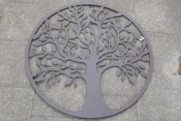 Ronde smeedijzeren levensboom (diameter 80 cm)