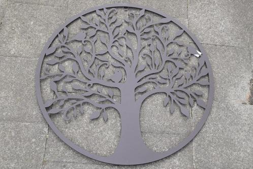 Arbre de vie circulaire en fer forgé (diamètre 80 cm), Jardin & Terrasse, Décoration murale de jardin, Neuf, Enlèvement ou Envoi