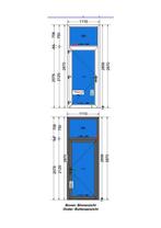 voordeur, Doe-het-zelf en Bouw, 215 cm of meer, Glas, Ophalen, 100 tot 120 cm