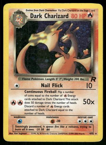 Dark Charizard 4/82 - Team Rocket (Good) beschikbaar voor biedingen