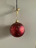 Kerstbal breekbaar kleur rood goud 6 stuks, Diversen, Kerst, Ophalen, Zo goed als nieuw