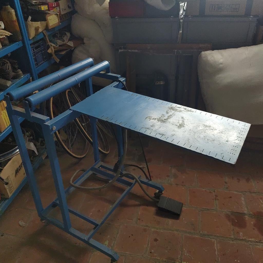 Vacuüm tafel voor schuimrubber kussens ( garnierder ), Huis en Inrichting, Woonaccessoires | Kussens, Gebruikt, Blauw, Overige vormen