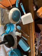 9 blauwe kleine potjes, Antiek en Kunst, Ophalen