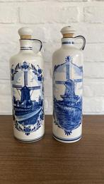 2 flessen Delft’s made voor Bols, Antiek en Kunst, Ophalen of Verzenden