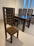 Table bois précieux avec 6 chaises, Enlèvement