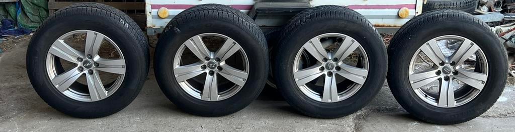 4 Jantes + pneus audi Q7, Autos : Pièces & Accessoires, Pneus & Jantes, 4 Saisons, Autres dimensions, Pneu(s), Enlèvement
