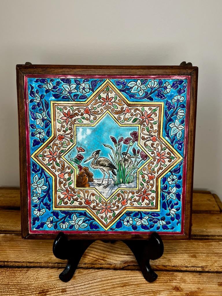Sous-verre ou carrelage art nouveau cloisonné Emaux Longwy, Envoi