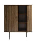 dressoir Glinda walnoot met lattenstructuur nieuw in doos, Ophalen, Nieuw