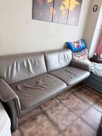 Lederen zetel, Huis en Inrichting, Zetels | Zetels, Ophalen, Zo goed als nieuw