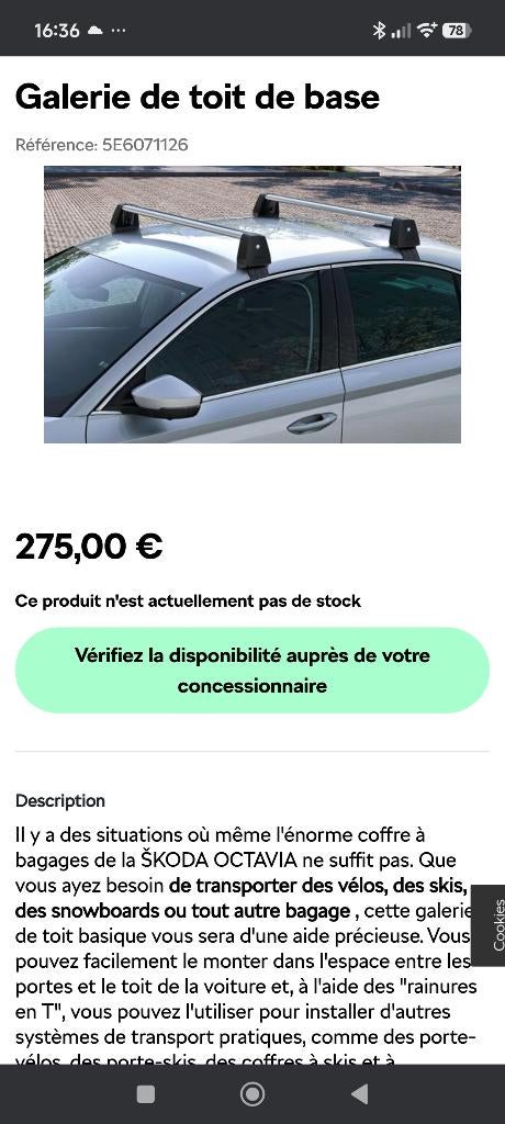 Galerie de toit de base, Autos : Pièces & Accessoires, Barres latérales, Enlèvement, Neuf