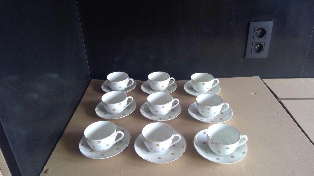 Vintage servies Victoria Czechoslovakia, Ophalen