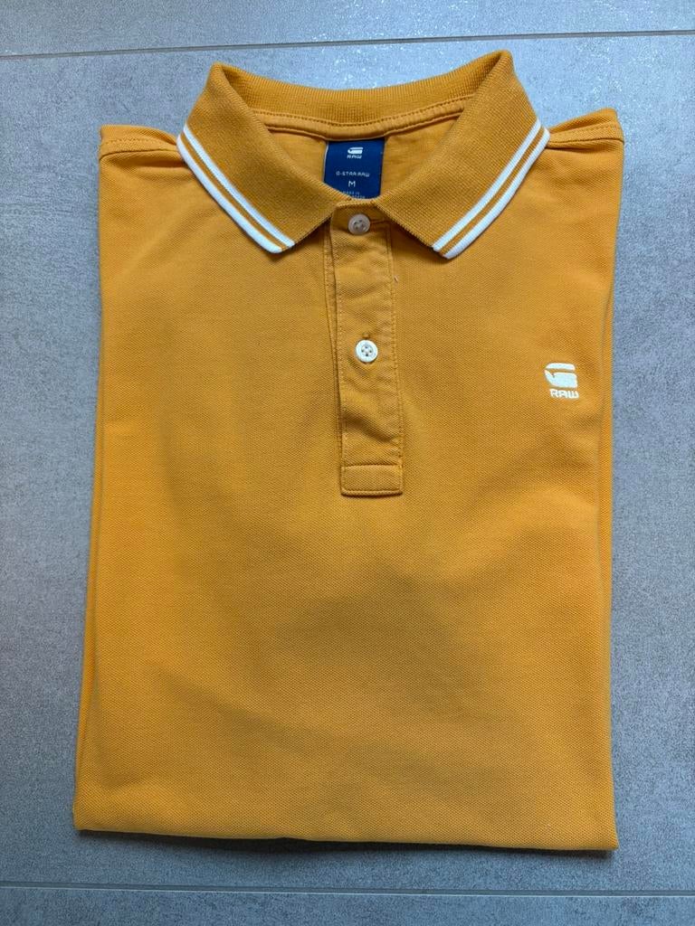 G-Star - Polo - M, Kleding | Heren, Polo's, G Star RAW, Maat 48/50 (M), Geel, Ophalen of Verzenden