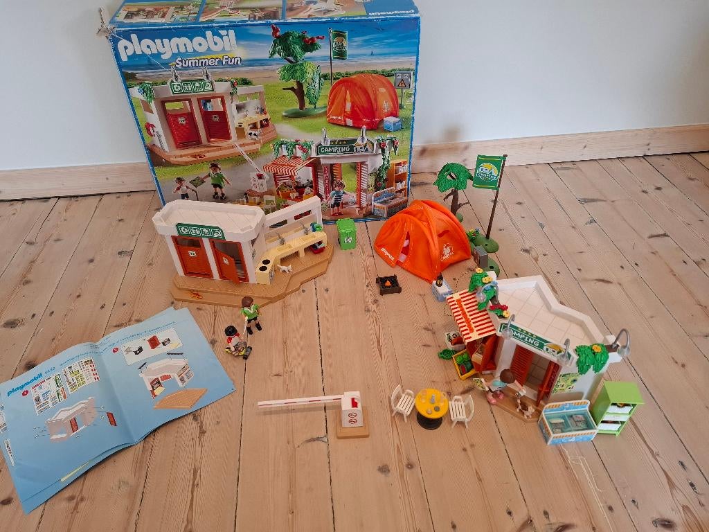 Playmobil camping, Ophalen, Gebruikt, Complete set