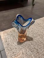 Glazen schaaltje hoog - Blauw en Oranje, Ophalen