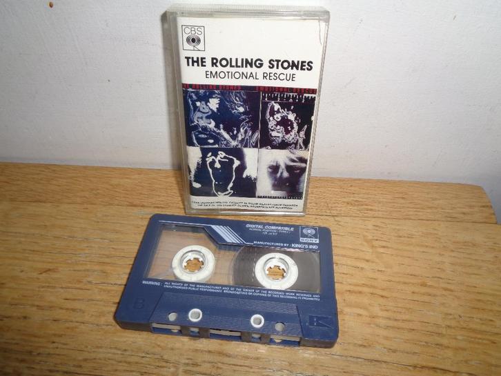 Rolling Stones cassette "Emotional Rescue" [Indonesia], CD & DVD, Cassettes audio, Utilisé, Originale, 1 cassette audio, Envoi