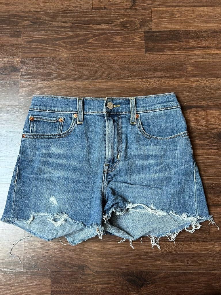jeans short Levi's blauw, Blauw, Ophalen of Verzenden, W27 (confectie 34) of kleiner, Gedragen