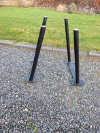 Ensemble de pieds de table en acier noir, Maison & Meubles, Enlèvement, Utilisé, Pied de table