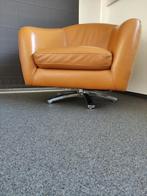 Lederen zetel draaifauteuil NIEUW (DESIGN), Ophalen, Eenpersoons, Nieuw, 75 tot 100 cm