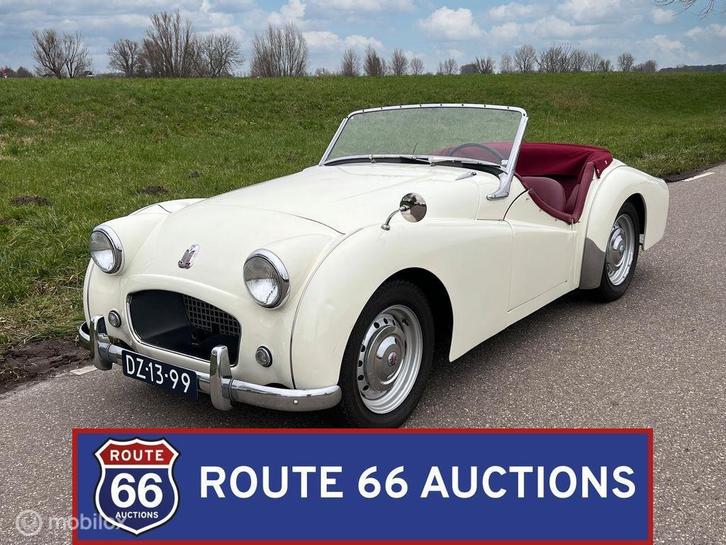 Triumph TR2 | 1955 | Route 66 Auctions, Autos, Oldtimers & Ancêtres, Entreprise, Achat, Triumph, Essence, Autre carrosserie, Boîte manuelle