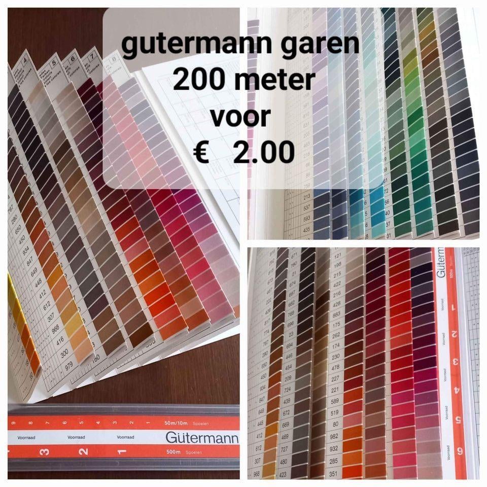 gutermann naaigaren klossen van 200 meter voor € 2,00, Hobby en Vrije tijd, Naaien en Fournituren, Ophalen of Verzenden, Nieuw