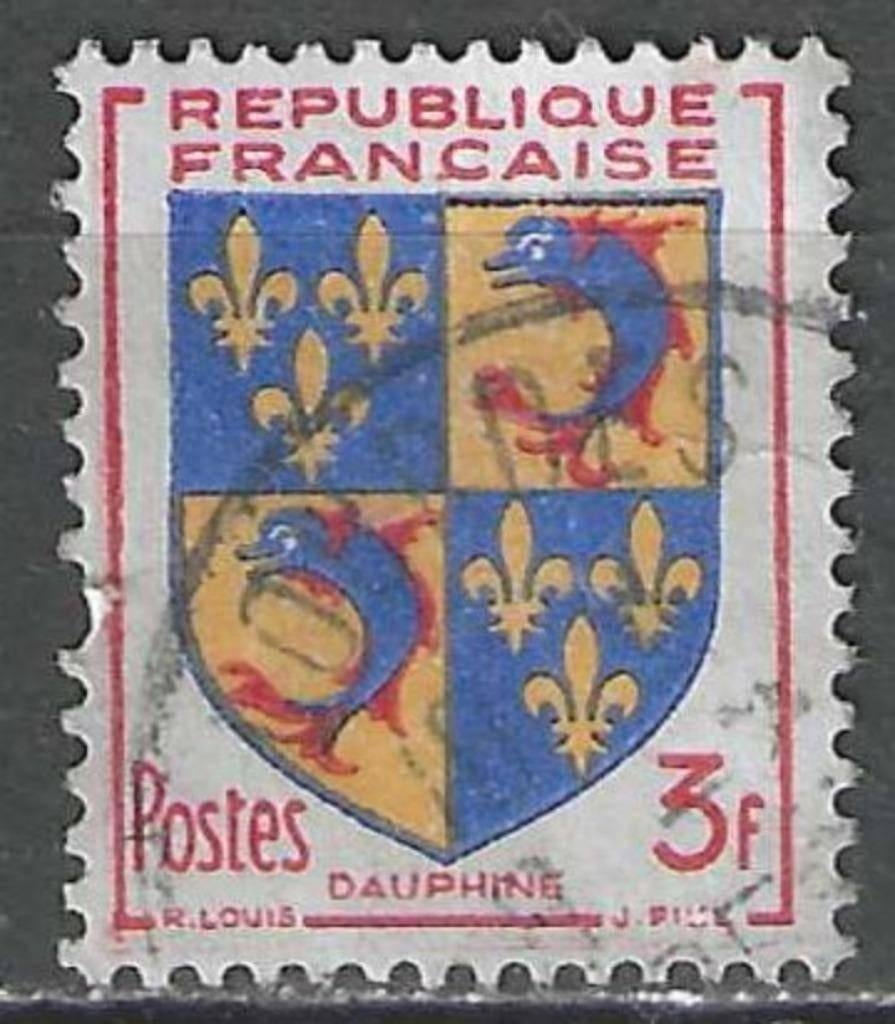 Frankrijk 1953 - Yvert 954 - Provinciewapens (ST), Verzenden, Gestempeld