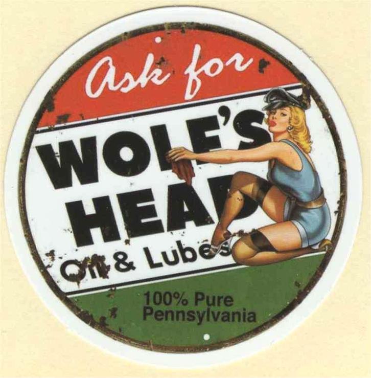 Wolf's Head Motor Oil sticker #2, Motoren, Accessoires | Stickers, Verzenden
