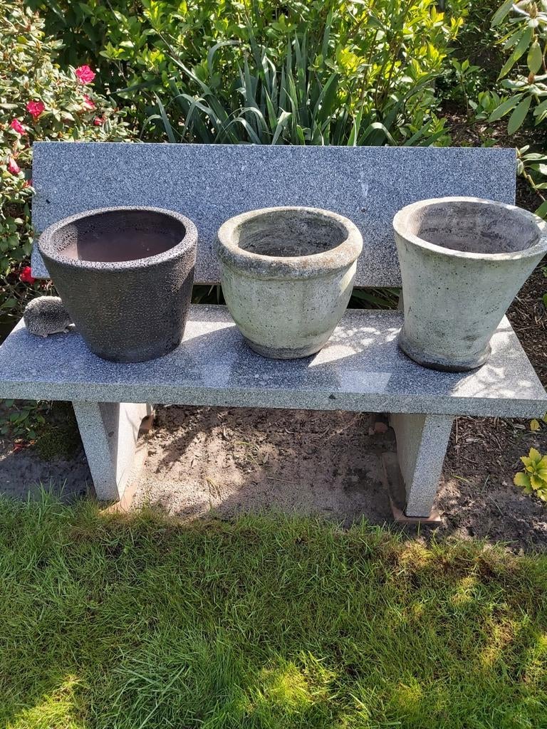 Bloempotten, Ophalen, Beton