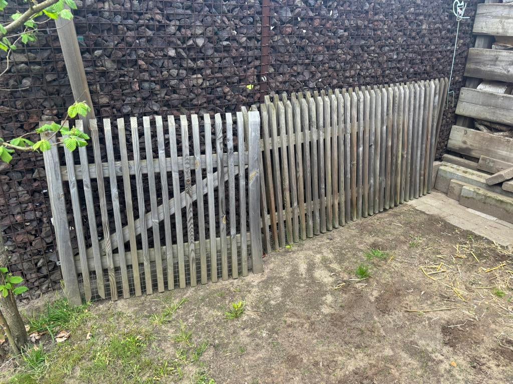 Hekwerk hout, Tuin en Terras, Ophalen, Gebruikt, Hout