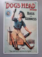 Guinness bier reklame metalen plaat H 30 cm op B 20 cm, Enlèvement