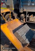 Chariot pavé béton, Enlèvement