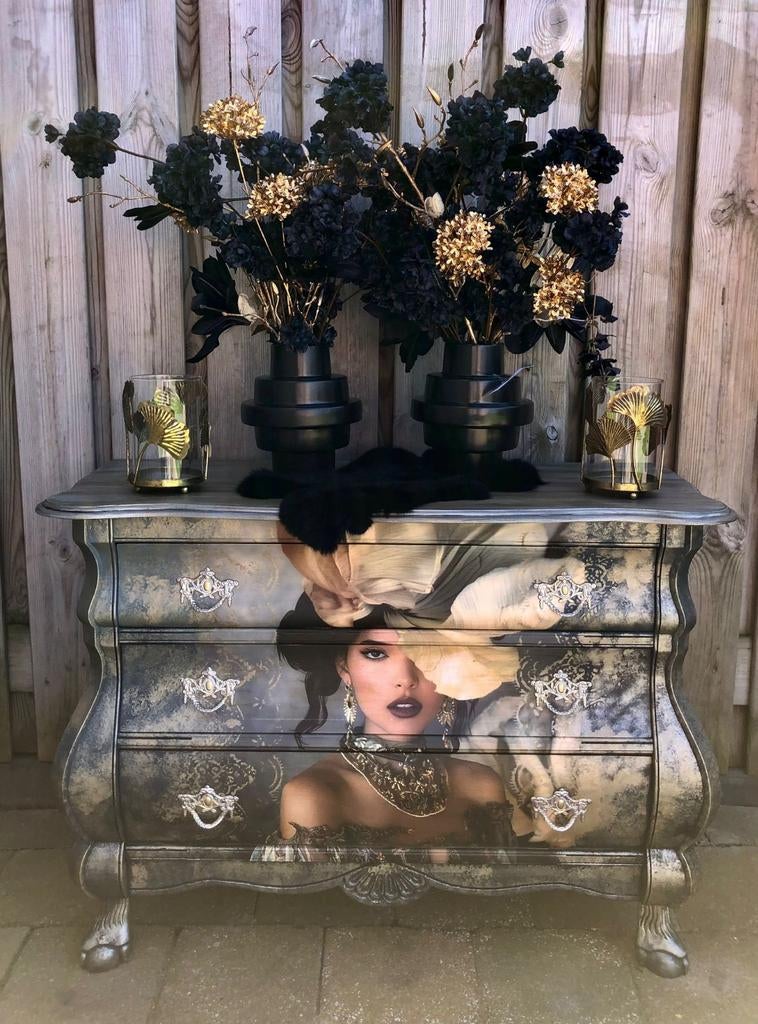 Prachtig Gerestylde Ladekast met 3 Lades, Antiek en Kunst, Ophalen