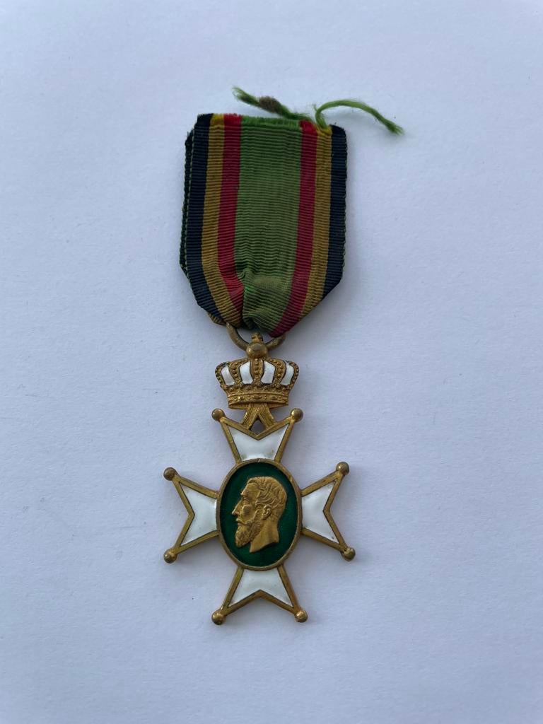 Lot 41: Medaille redders van Antwerpen Leopold II, Verzamelen, Militaria | Tweede Wereldoorlog, Ophalen of Verzenden