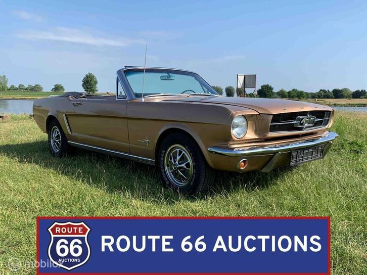 Ford Mustang Cabriolet | 1965 | Route 66 Auctions, Autos, Oldtimers & Ancêtres, Entreprise, Achat, Ford, Essence, Autre carrosserie