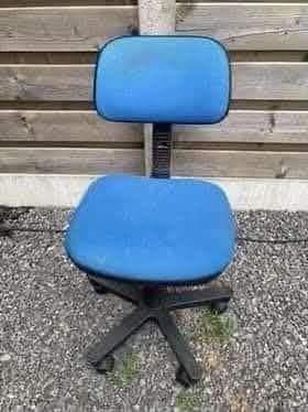 Blauwe bureaustoel, Huis en Inrichting, Bureaustoelen, Ophalen, Bureaustoel