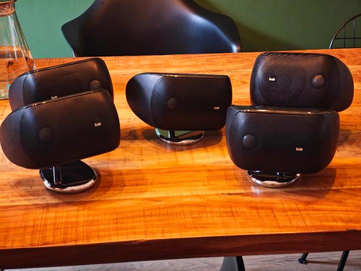 B&W M-1 set van 5, top surround speakers, TV, Hi-fi & Vidéo, Enceintes, Utilisé, Ensemble Surround sans Subwoofer, Bowers & Wilkins (B&W)