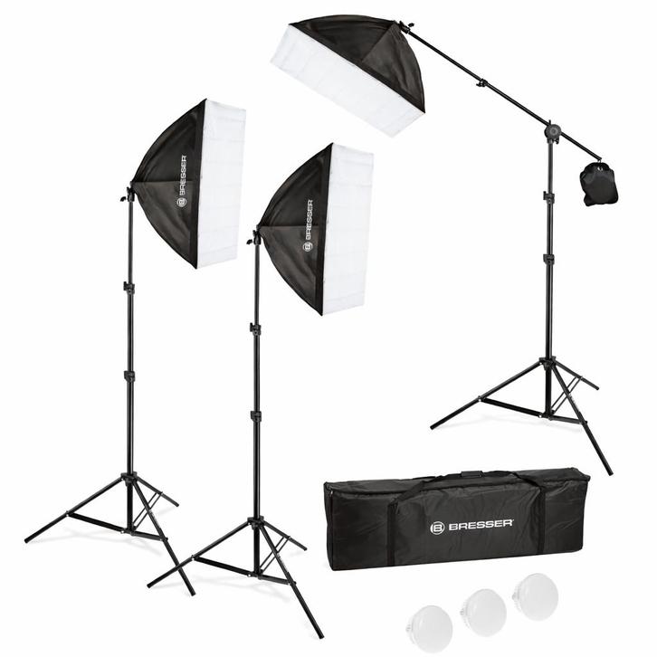 Professionele Fotostudio Set Bresser /Achtergrond Systeem, Audio, Tv en Foto, Fotografie | Fotostudio en Toebehoren, Zo goed als nieuw
