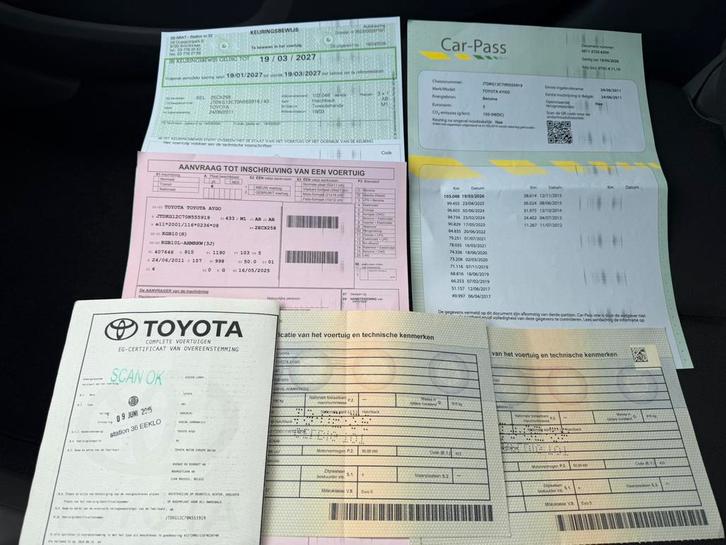 Toyota Aygo 1.0i *103.000 Km*2011*PROPER*5 DEURS*K.+Carpass*, Auto's, Toyota, Particulier, Aygo, ABS, Airbags, Boordcomputer, Centrale vergrendeling