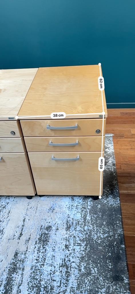 Kantoorkasten op wielen of 4 x ️ nachtkastjes, Huis en Inrichting, Kasten | Ladekasten, Zo goed als nieuw, Ophalen