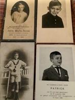 31 doodsprentjes van kinderen zie scan, Enlèvement ou Envoi, Image pieuse