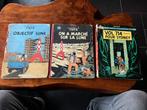 Tintin - 3 EO - mauvais état, Livres, Plusieurs BD, Enlèvement ou Envoi, Utilisé, Hergé
